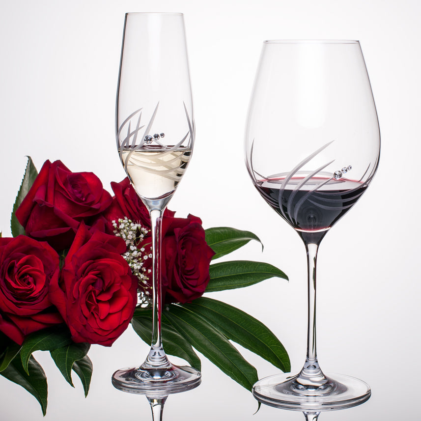 Breeze Bordeaux Red Wine Glasses - Set of 2 in gift box