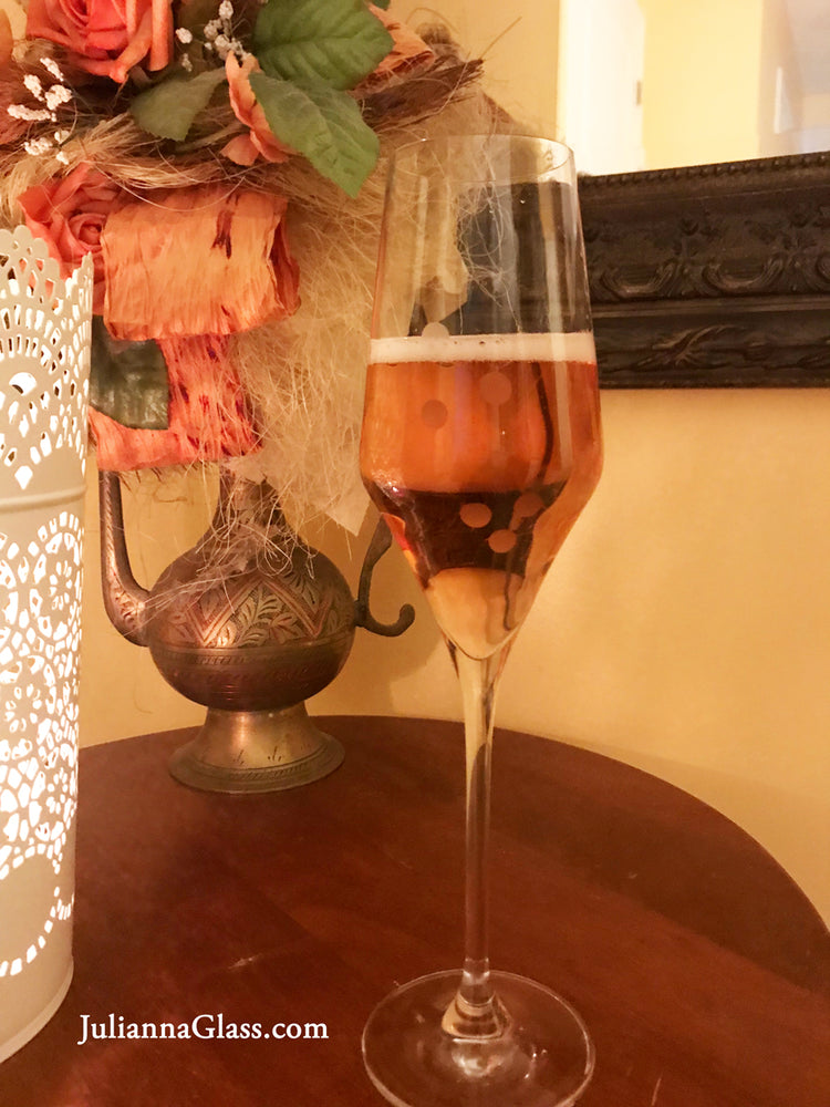 Drops of Joy Champagne Glass