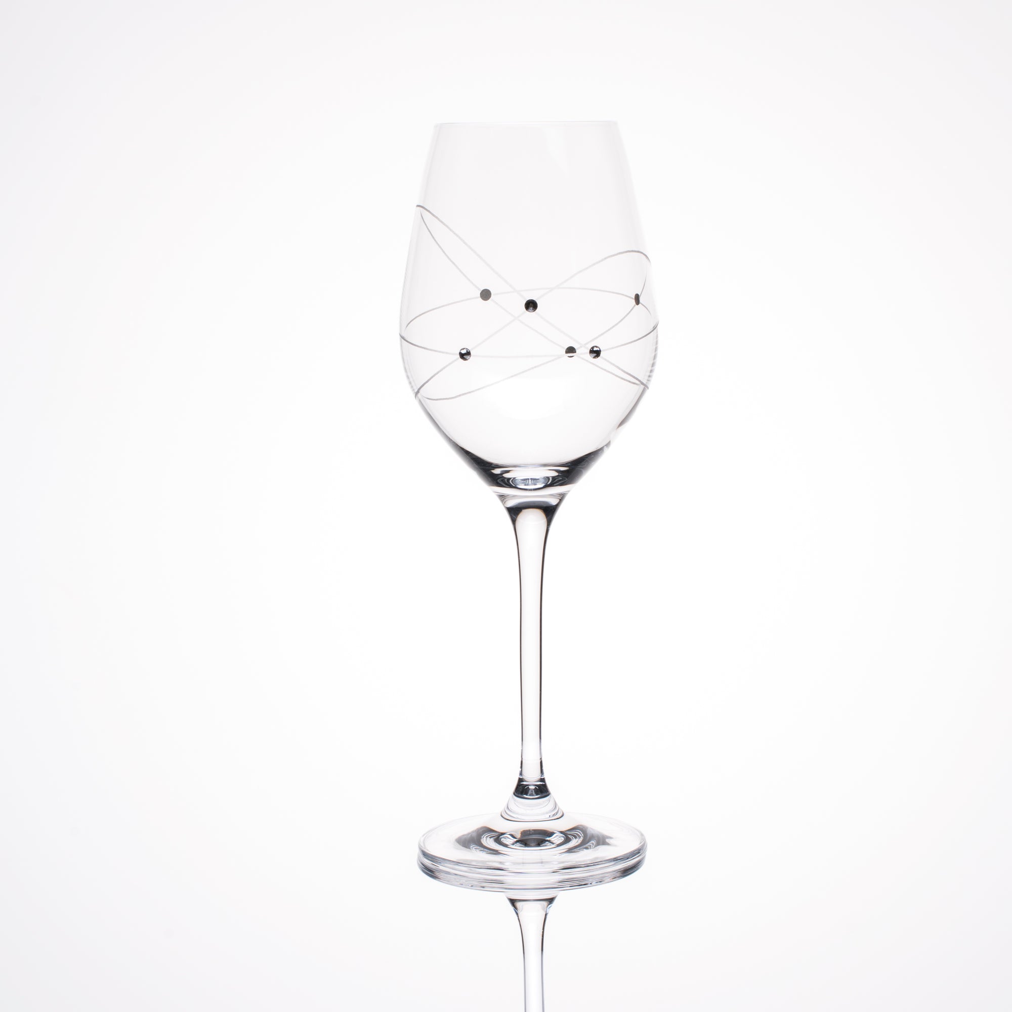 Galaxy Spirals White Wine Glasses - Set of 2pc in a gift box – Julianna  Glass