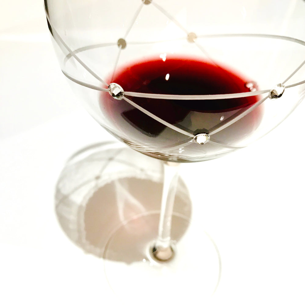Galaxy Spirals Red Wine Glasses - Set of 2 in gift box