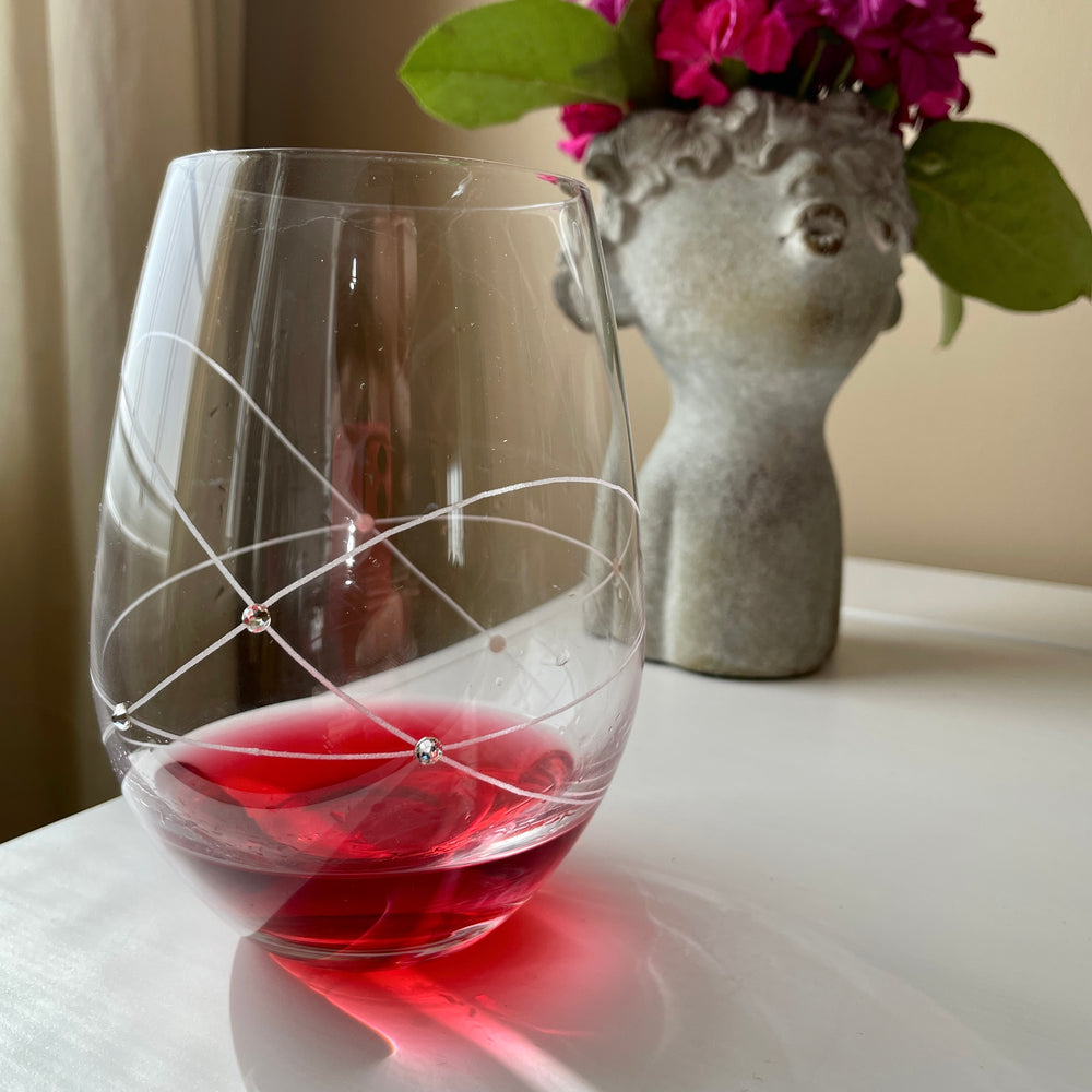 SET OF 2 WAVE WINE GLASSES - PINK – The Store at MAD