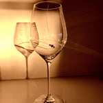 Pink Ribbon Red Wine Glasses - Set of 2 in gift box