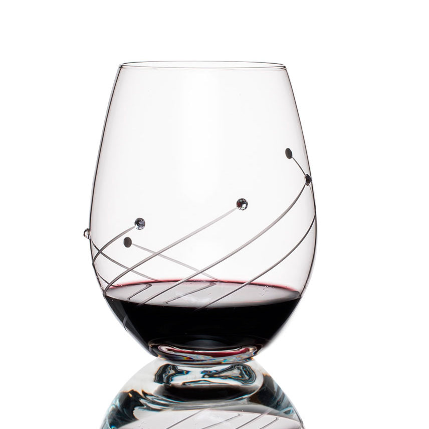 Swirl Red Wine Glasses - Set of 2 in gift box – Julianna Glass