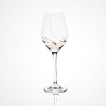 Pink Ribbon White Wine Glasses - Set of 2pc in gift box
