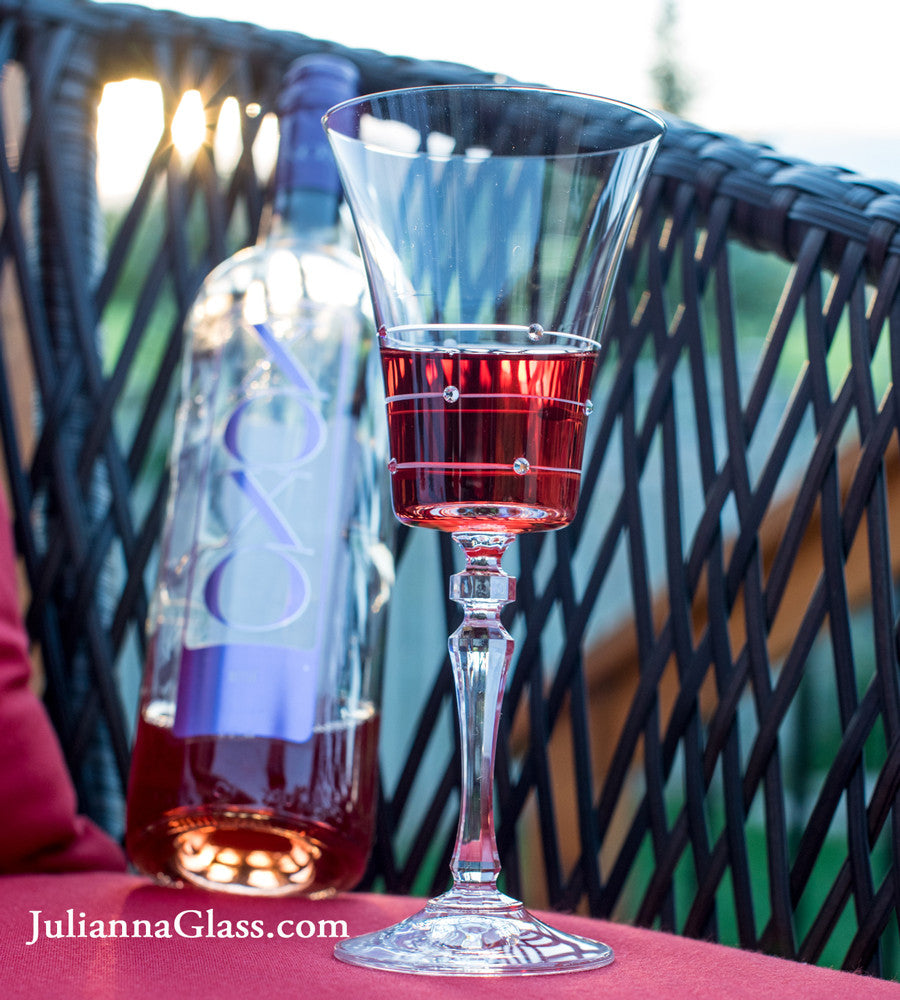 Royal Alex Red Wine Glass  Julianna Glass