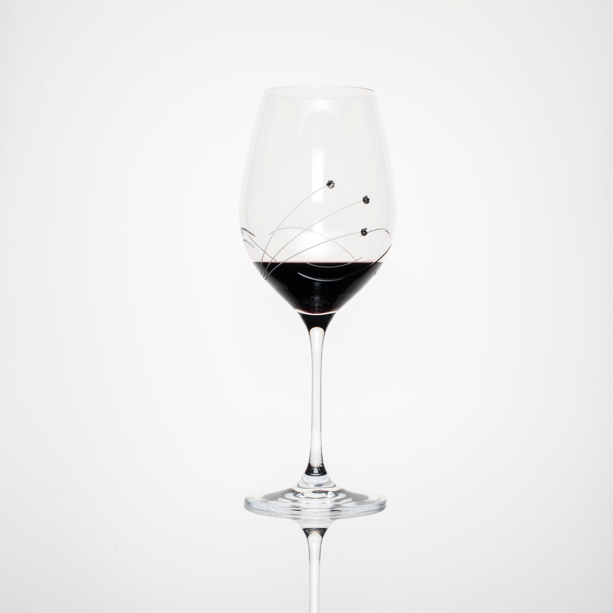 Wine Waves Red Wine Glasses - Set of 2 in gift box – Julianna Glass