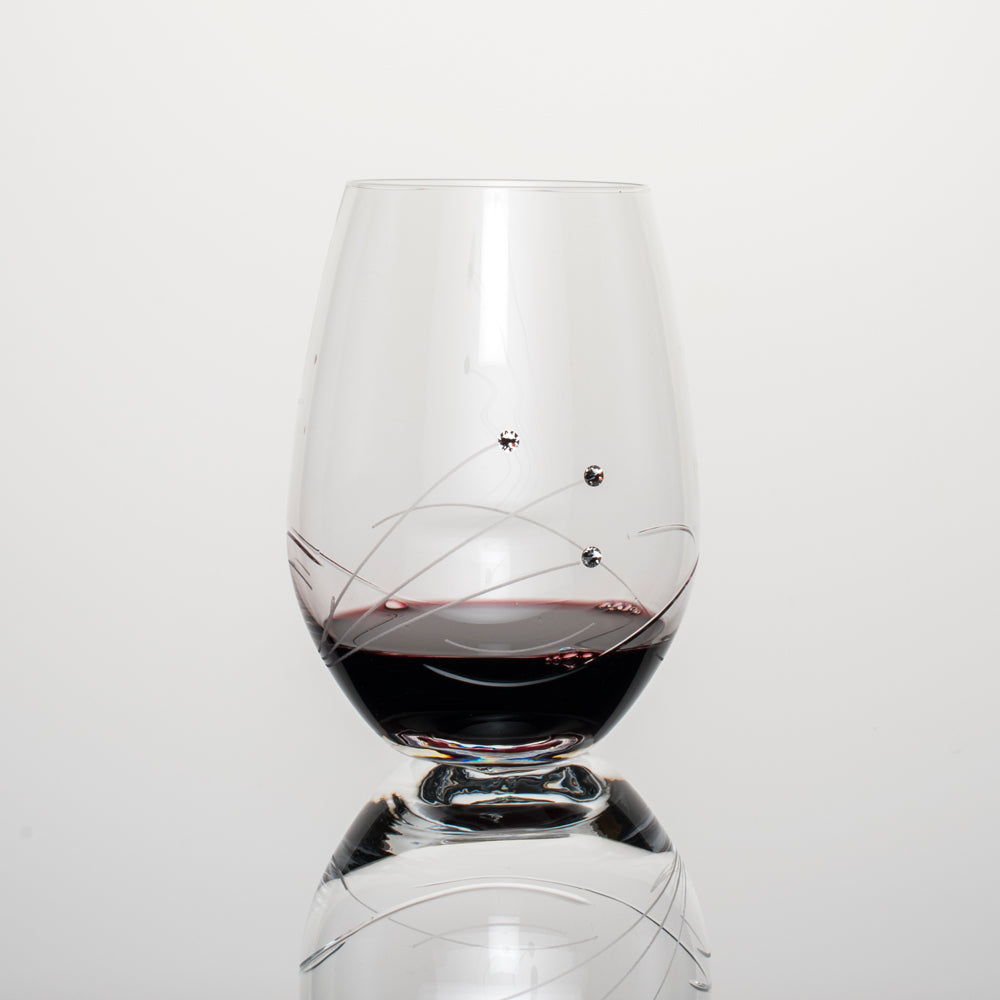 Wine Waves Red Wine Glasses - Set of 2 in gift box – Julianna Glass